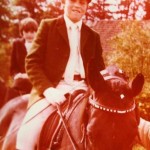 Dr. Alexander Engelhardt auf Pferd Laika ca. 13 Jahre alt.